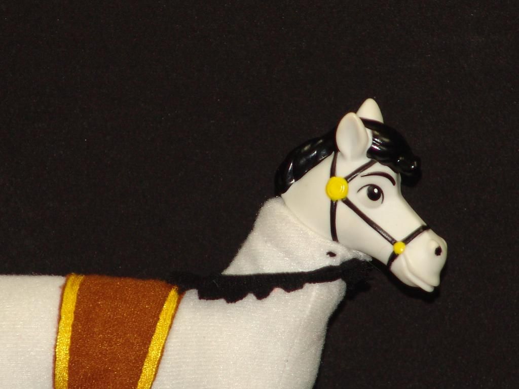 white horse stuffed animal